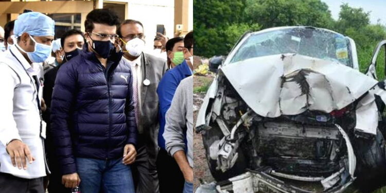 ସୌରଭ ଗାଙ୍ଗୁଲିଙ୍କ କାର୍ ଦୁର୍ଘଟଣାଗ୍ରସ୍ତ