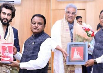 ମୁଖ୍ୟମନ୍ତ୍ରୀଙ୍କୁ ଭେଟିଲେ ପ୍ରସିଦ୍ଧ ଚଳଚ୍ଚିତ୍ର ନିର୍ମାତା ବୋନି କପୁର ଏବଂ ଅଭିନେତା ଅର୍ଜୁନ କପୁର