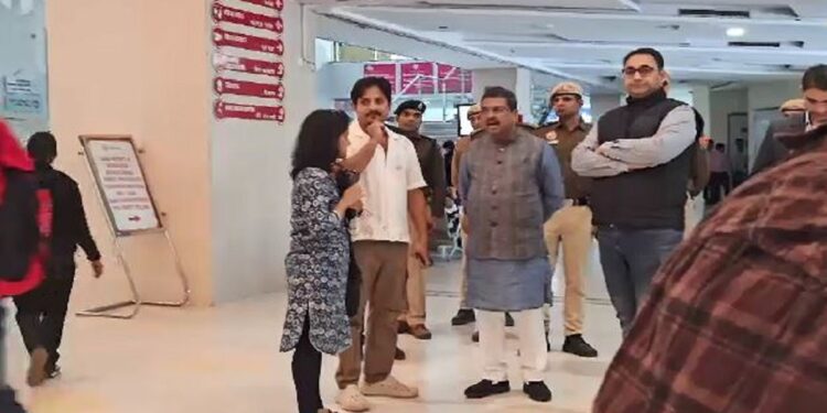 ଉତ୍ତମ ମହାନ୍ତିଙ୍କୁ ଭେଟିଲେ କେନ୍ଦ୍ରମନ୍ତ୍ରୀ ଧର୍ମେନ୍ଦ୍ର ପ୍ରଧାନ