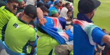 ଟିମ୍ ହାରିବା ଜାଣି ଅଧା ମ୍ୟାଚରେ ଜର୍ସି ବଦଳାଇଲେ ପାକିସ୍ତାନୀ ଫ୍ୟାନ୍, ଭିଡିଓ ଭାଇରଲ