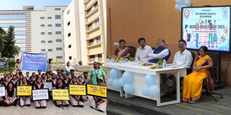 ସମ୍ ନର୍ସିଂ କଲେଜ ପକ୍ଷରୁ ବିଶ୍ୱ ସ୍ୱାସ୍ଥ୍ୟ ଦିବସ ପାଳନ