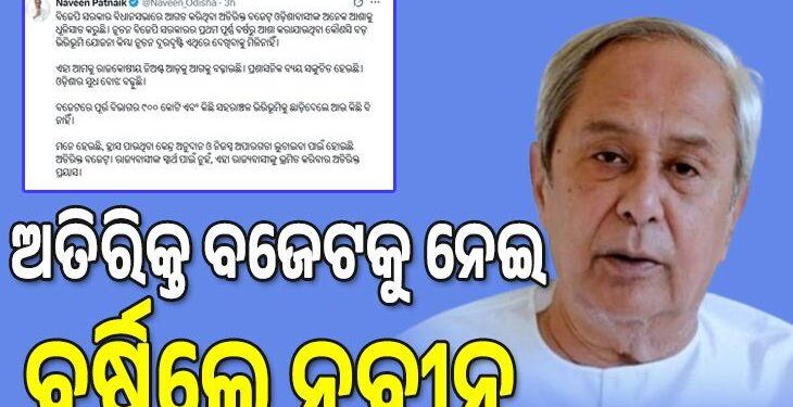 ଅତିରିକ୍ତ ବଜେଟ୍ ଓଡ଼ିଶାବାସୀଙ୍କ ଅନେକ ଆଶାକୁ ଧୂଳିସାତ କରୁଛି : ନବୀନ ପଟ୍ଟନାୟକ