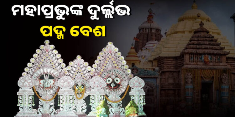 ମହାପ୍ରଭୁଙ୍କର ଦୁର୍ଲଭ ପଦ୍ମବେଶ, ଲାଗିଲାଣି ଭକ୍ତଙ୍କ ଭିଡ଼