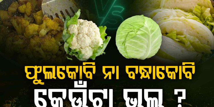 ଫୁଲକୋବି ନା ବନ୍ଧାକୋବି, ଜାଣନ୍ତୁ କେଉଁ କୋବିରେ ଅଧିକ ଭିଟାମିନ?