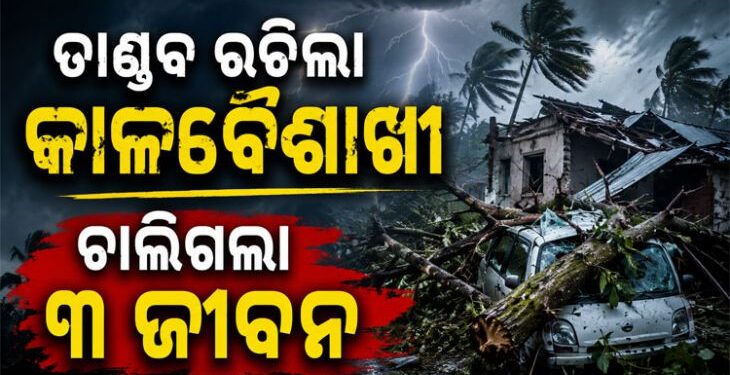ନରଣପୁରରେ କାଳବୈଶାଖୀ ତାଣ୍ଡବ, ଚାଲିଗଲା ୩ ଜୀବନ