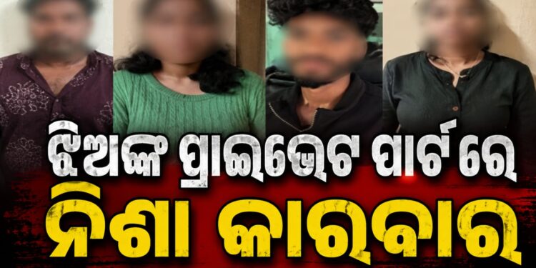 ପ୍ରାଇଭେଟ୍ ପାର୍ଟରେ ଲୁଚାଇ କରୁଥିଲେ ନିଶା କାରବାର, ଏମିତି ଧରିଲା ପୋଲିସ