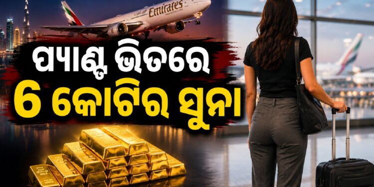 ପ୍ୟାଣ୍ଟ ଭିତରେ ନେଉଥିଲେ ସୁନା, ମାଡ଼ିବସିଲେ….