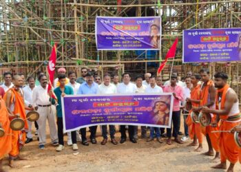 ଝାରପଡ଼ା ଦୁର୍ଗାପୂଜା ସମିତି ତରଫରୁ ୧୬ତମ ଦୁର୍ଗାପୂଜା ପାଇଁ ମାଟି ଅନୁକୂଳ ଉତ୍ସବ ଅନୁଷ୍ଠିତ